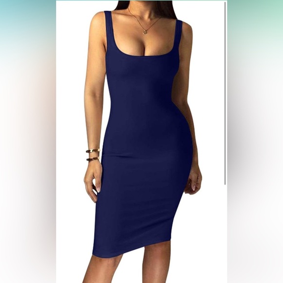 Sexy Bodycon Tank Dress Sleeveless 
8058 - Picture 4 of 7